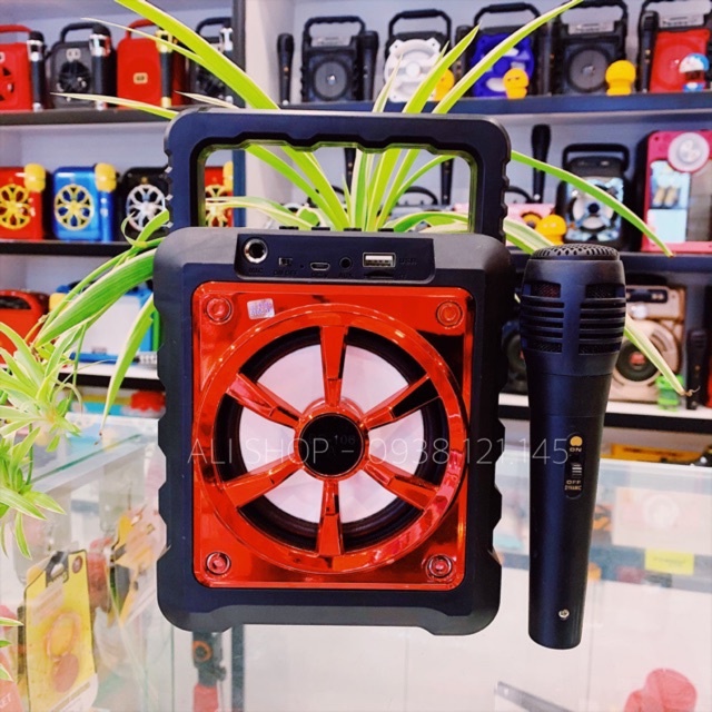 [TẶNG MIC] loa bluetooth karaoke mini giá rẻ nghe nhạc hay, hỗ trợ cắm usb thẻ nhớ