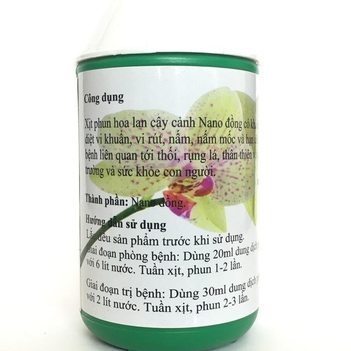 ( HOT ) Dung dịch Nano đồng phun xịt cho hoa lan, cây cảnh chai 100ml