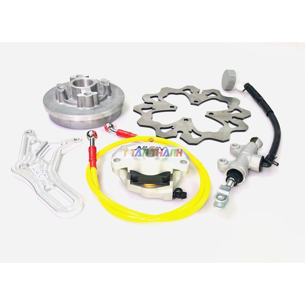 bộ đĩa sau sirius heo nissin K2 đĩa 220mm V1 0184