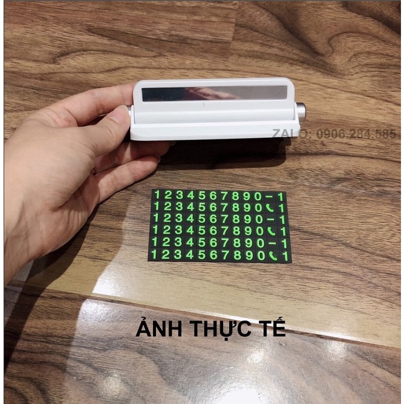 Thẻ ghi số điện thoại khi đỗ xe trên ô tô kiêm giá đỡ điện thoại (thẻ 3)