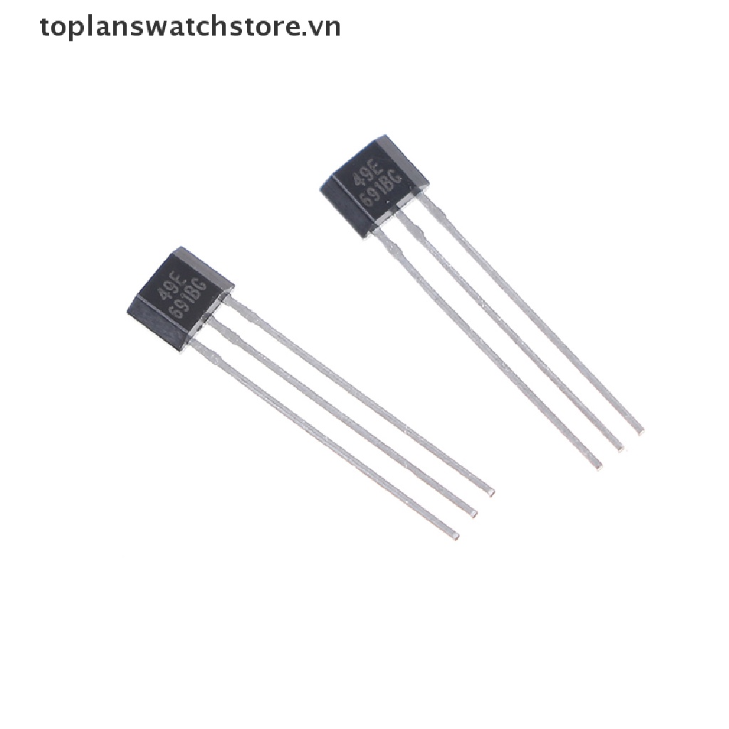 toplanswatchstore   10pcs Hall element 49E OH49E SS49E linear Sensor Hall sensor   VN