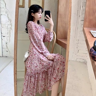 Váy hoa nhí tiểu thư dáng dài xoè xinh hàng QCCC