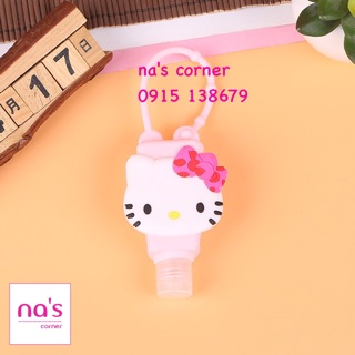 Chai nhựa rỗng kèm bọc silicone có móc treo dùng để chiết / đựng nước rửa tay silicon - LINK 1