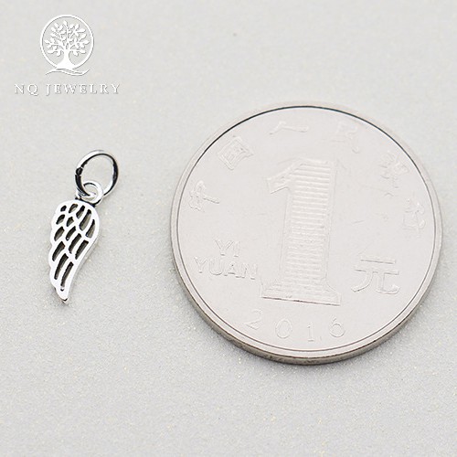 Charm bạc hình cánh thiên thần treo - NQ Jewelry