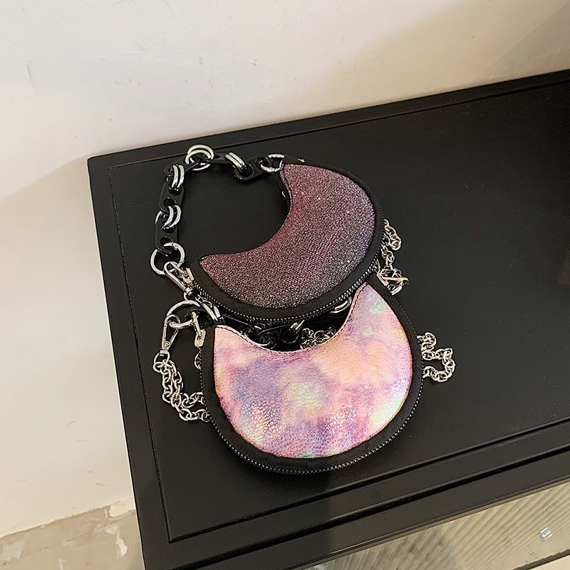 Túi xách JASMIN NOIR da pu thời trang nữ phối dây xích