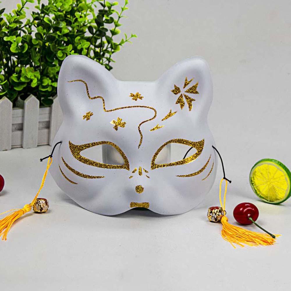 Mặt Nạ Nhựa Hóa Trang Anime Nhật Bản Phối Tua Rua Và Chuông Độc Đáo