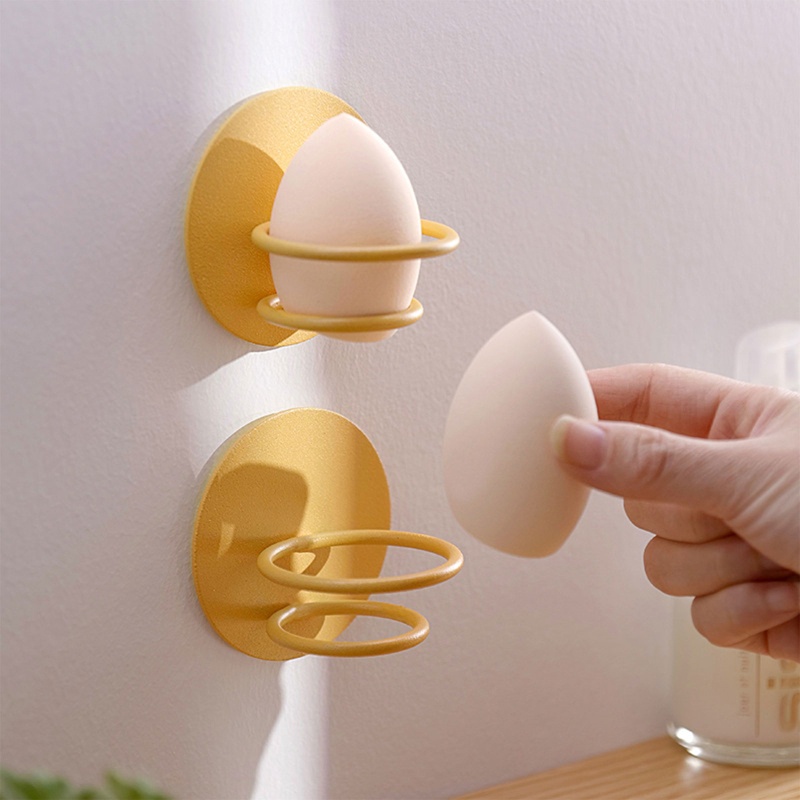 Giá Đỡ Mút Trang Điểm Gắn Tường Hình Quả Trứng Tiện Lợi