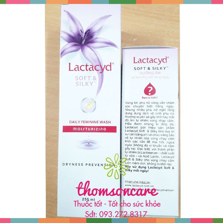 Dung Dịch Vệ Sinh Phụ Nữ Lactacyd Soft &amp; Silky Hương lavander - 2 Loại