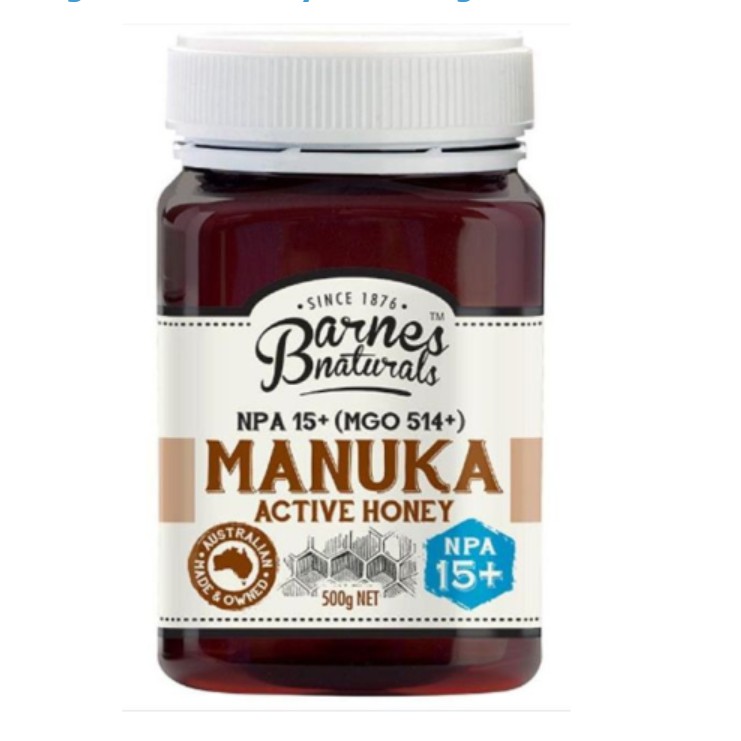 [Đắt Như Vàng] Mật Ong Barnes Naturals Australian Manuka Honey 500G Mgo 300+ nguyên chất 100% thiên nhiên