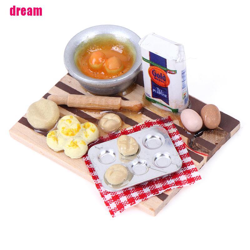 Mô hình trứng sữa tỉ lệ 1: 12 trang trí nhà búp bê độc đáo