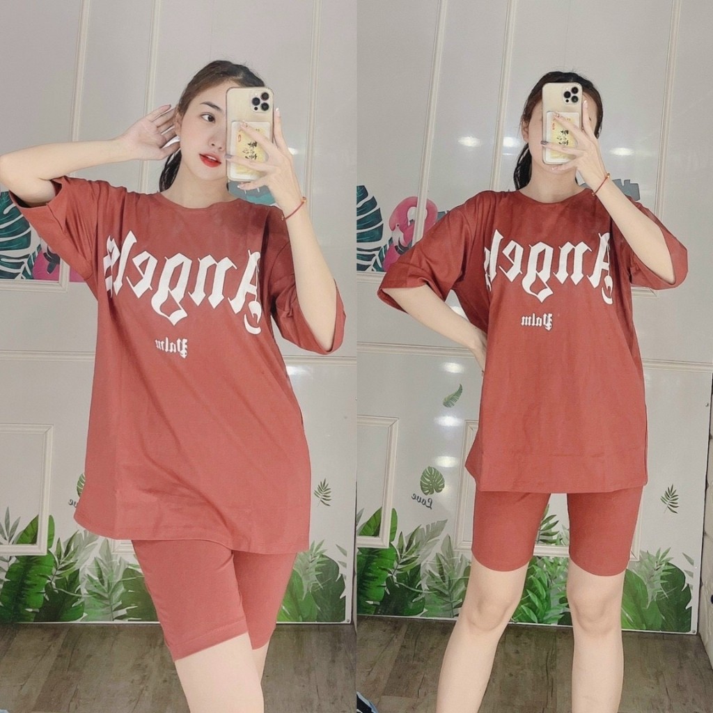 Set đồ bộ nữ quần lửng thun cotton co giãn tốt bigsize (45-85kg) Đồ bộ nữ đồ mặc nhà đẹp dễ thương Đồ bộ thun thể thao