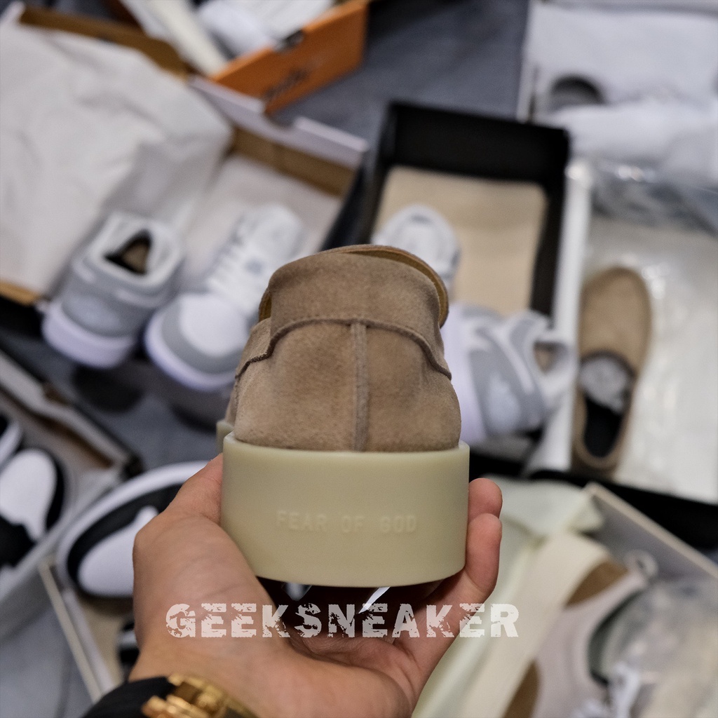 [GeekSneaker] Giày Fear of God Beige Suede 'The Loafer' Loafers