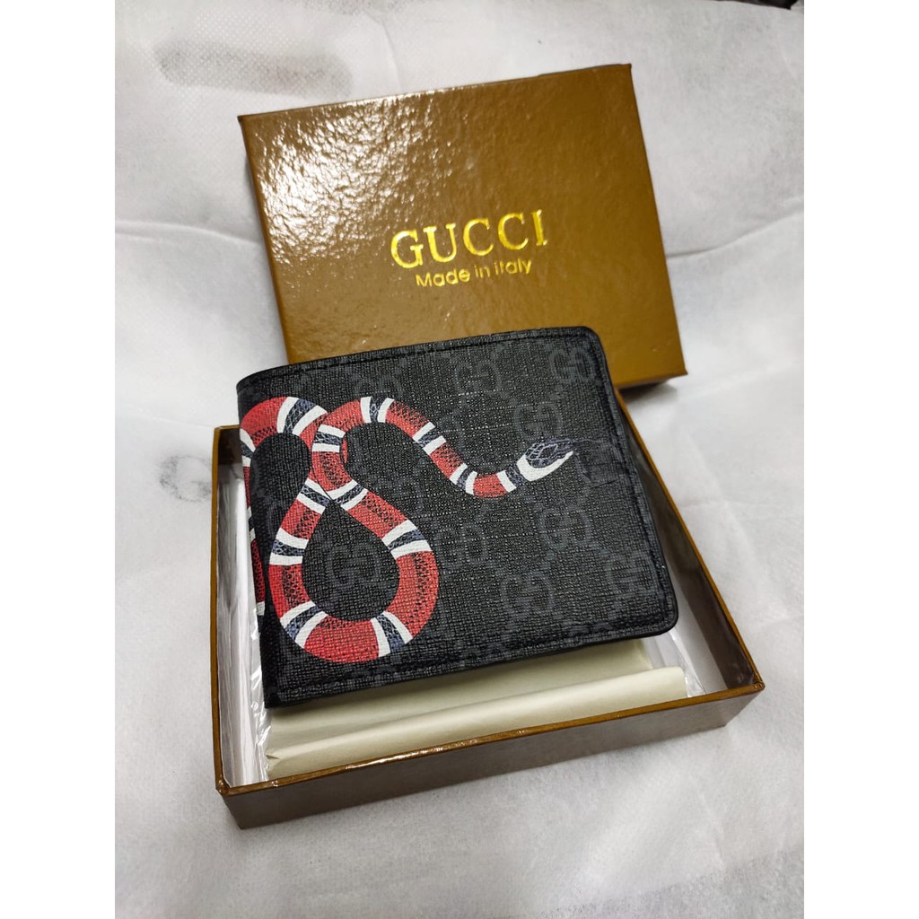 Ví Gucci Supreme Phối Hình Rắn Cá Tính Trẻ Trung