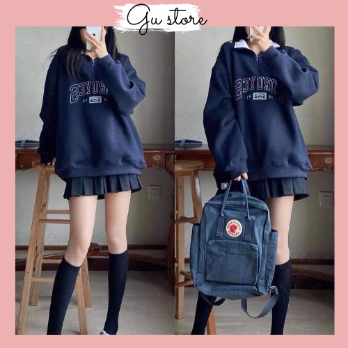 Áo Sweater Form Rộng Unisex Tay Bồng Nam Nữ Mặc Được Chất Nỉ Cotton Dày Đẹp Không Bai Gu Store mã681
