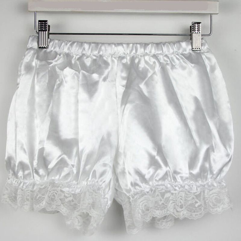 Quần giả váy dài 10m bằng lụa phối ren màu sắc thời trang cho nữ