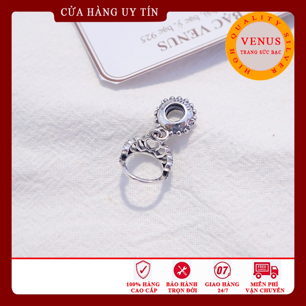 Charm treo mũ vương miện bạc 925- Mã sản phẩm VENUSVM