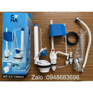 Bộ xã bồn cầu 2 nút nhấn két rời Hùng Anh