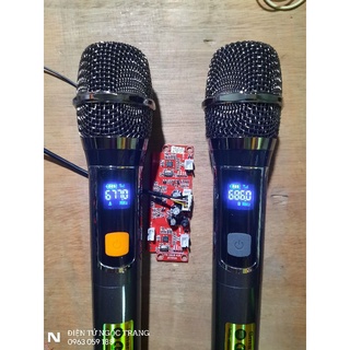 Micro không dây giành cho loa kéo tay kim loại uhf siêu chất