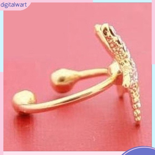 Khuyên Vành Tai Kim Loại Hình Sao Biển Đính Đá Dễ Thương Cho Nữ