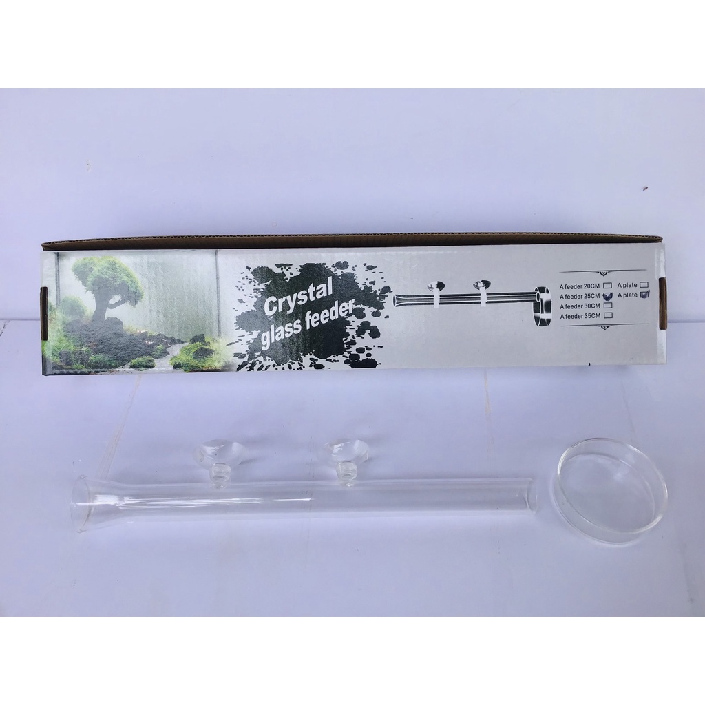 Bộ Chén Ống Tép Thuỷ Tinh Dài 25 30 cmI Phụ Kiện Cho Cá - Tép Ăn-