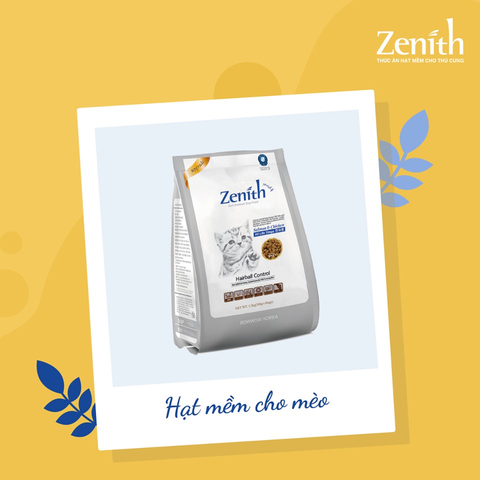 Zenith cat hairball 1.2kg thức ăn hạt mềm cho mèo hỗ trợ búi lông