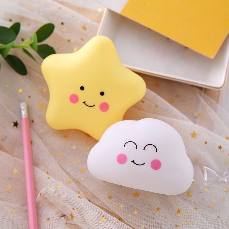 Đèn Ngủ Led Hình Đám Mây/Ngôi Sao/Hoạt Hình Trang Trí Phòng Ngủ/Phòng Ngủ Cho Bé