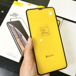 combo 2 Kính cường lực Full màn cho iphone/11/XRchống bụi màng loa Baseus