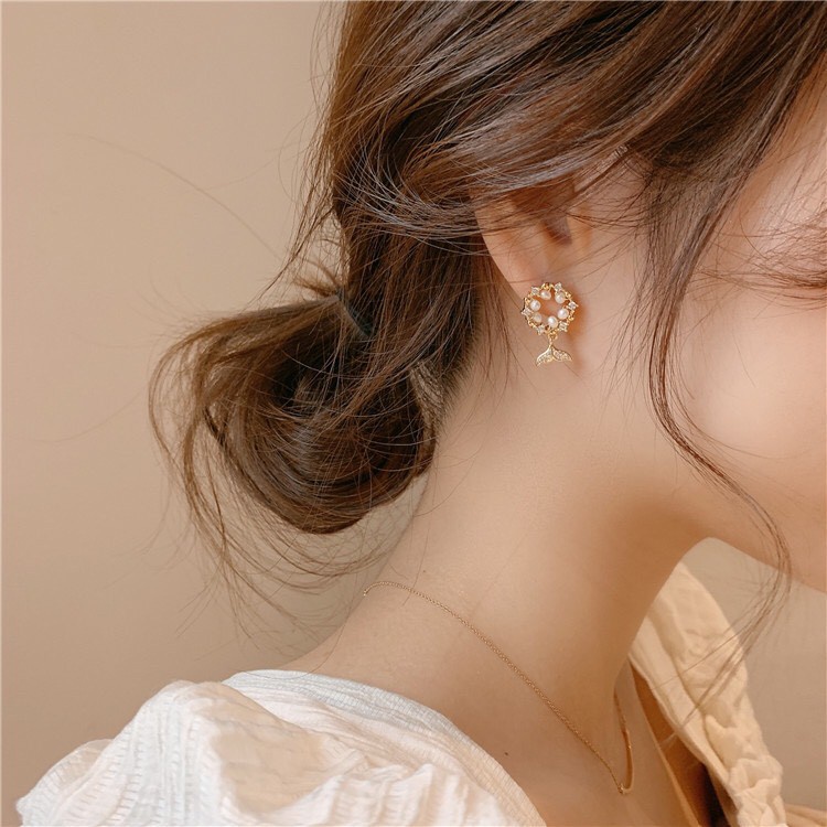 Khuyên tai hoa tai nữ xinh xắn - Mã HT063