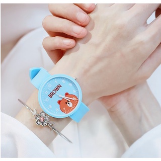 ĐỒNG HỒ NỮ DÂY CAO SU BROWN NHIỀU MÀU DỄ THƯƠNG