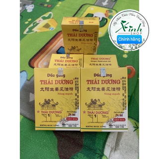 Dầu gừng thái dương chai 24ml hàng chính hãng công ty sao thái dương