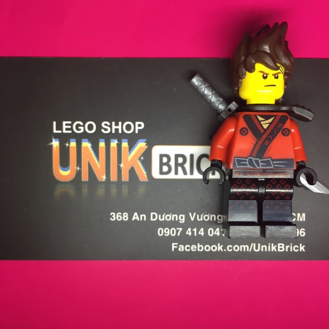 Lego UNIK BRICK Kai - Ninja áo đỏ trong Ninjago chính hãng (như hình)