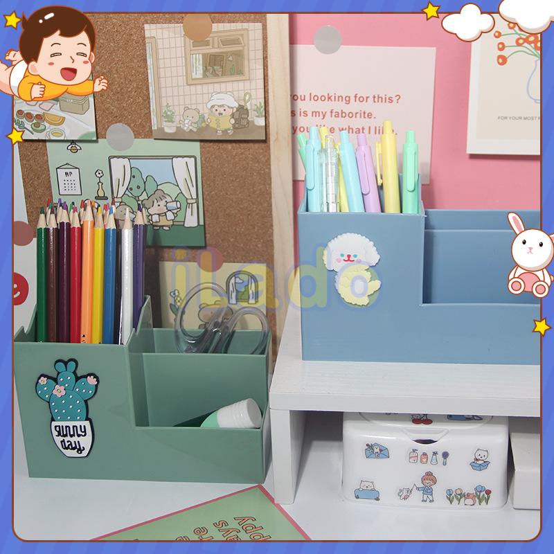 ⭐ iLado ⭐ Hộp bút trong Ống đựng bút thùng đựng hàng hộp văn phòng phẩm hộp đựng bút trong s hộp bút trong kệ văn phòng phẩm để bàn kệ đựng văn phòng phẩm hộp nhựa đựng