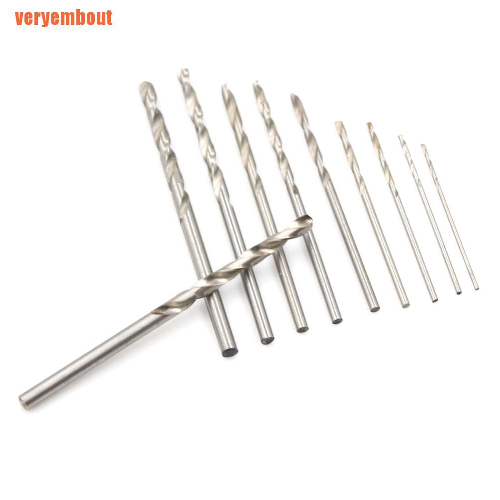 Bộ 10 Mũi Khoan Thép Phủ Titan Tốc Độ Cao