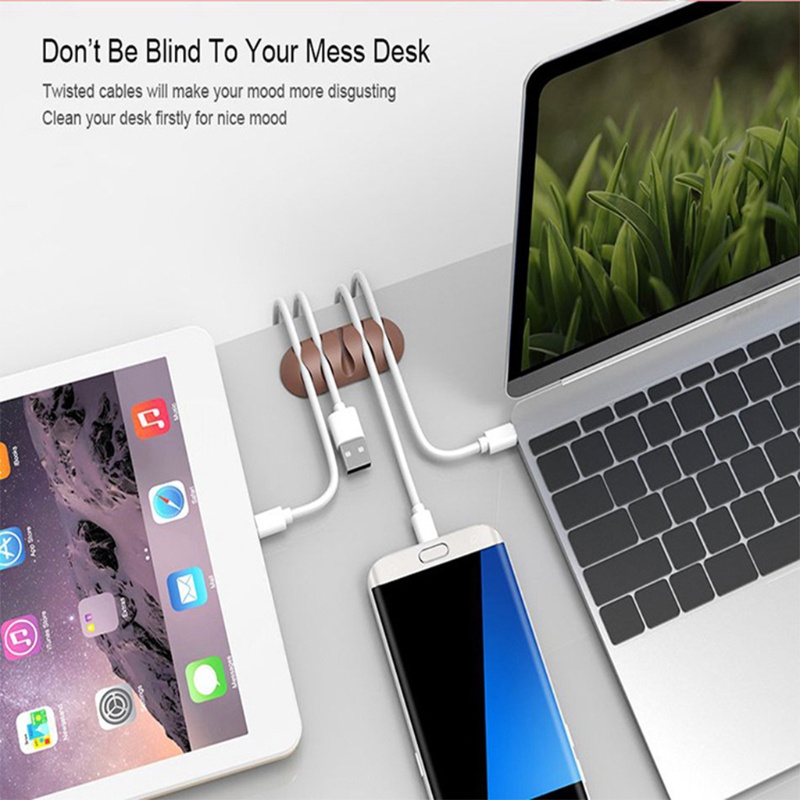 Dụng Cụ Giữ Dây Cáp Tự Dính Sáng Tạo Tiện Dụng