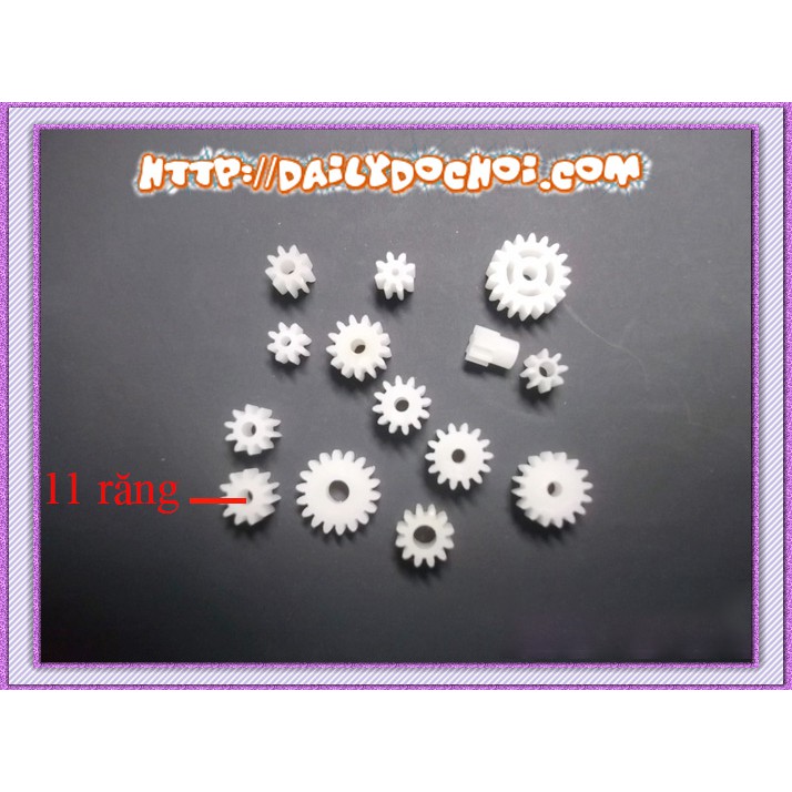 Bánh răng 11 răng trục 2mm chế tạo DIY, hàng chất lượng cao giá thành hợp lý,hàng mới 100%
