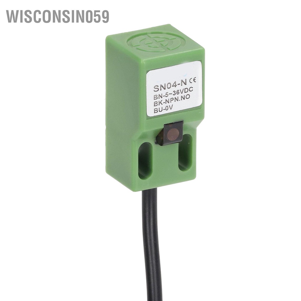 Wisconsin059 Công tắc tiệm cận cảm ứng NPN Cảm biến tiếp Giới hạn phát hiện đột quỵ 4mm 5‑36VDC