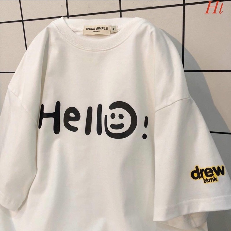 Áo phông hello drew tay HT11