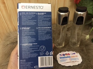 💁🏼‍♀️ set BÌNH XỊT DẦU/ GIẤM ERNESTO