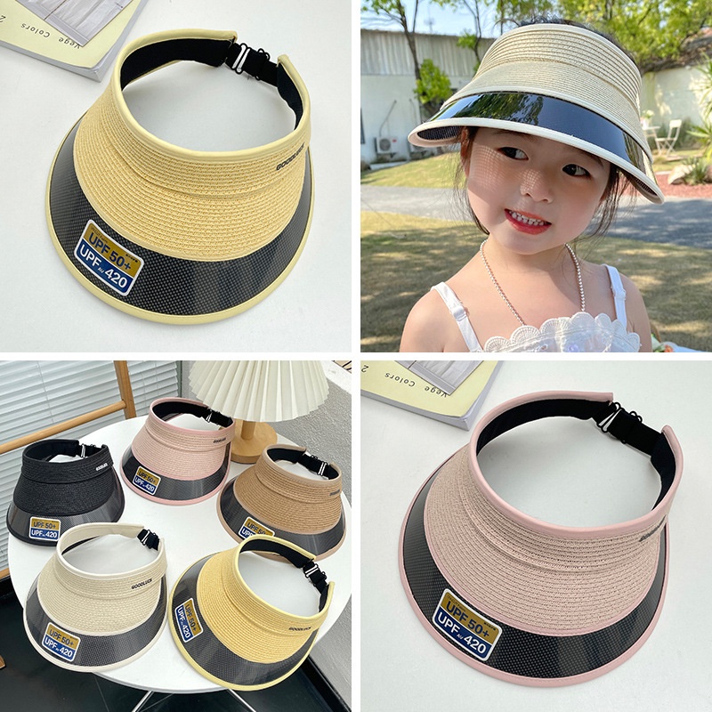Mũ Lưỡi Trai Nửa Đầu Chống Tia Uv Thời Trang Mùa Hè Cho Bé Trai Và Gái