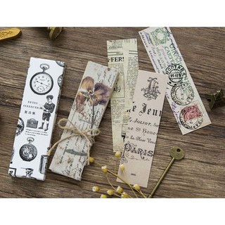 Bộ 30 bookmark đánh dấu trang retro