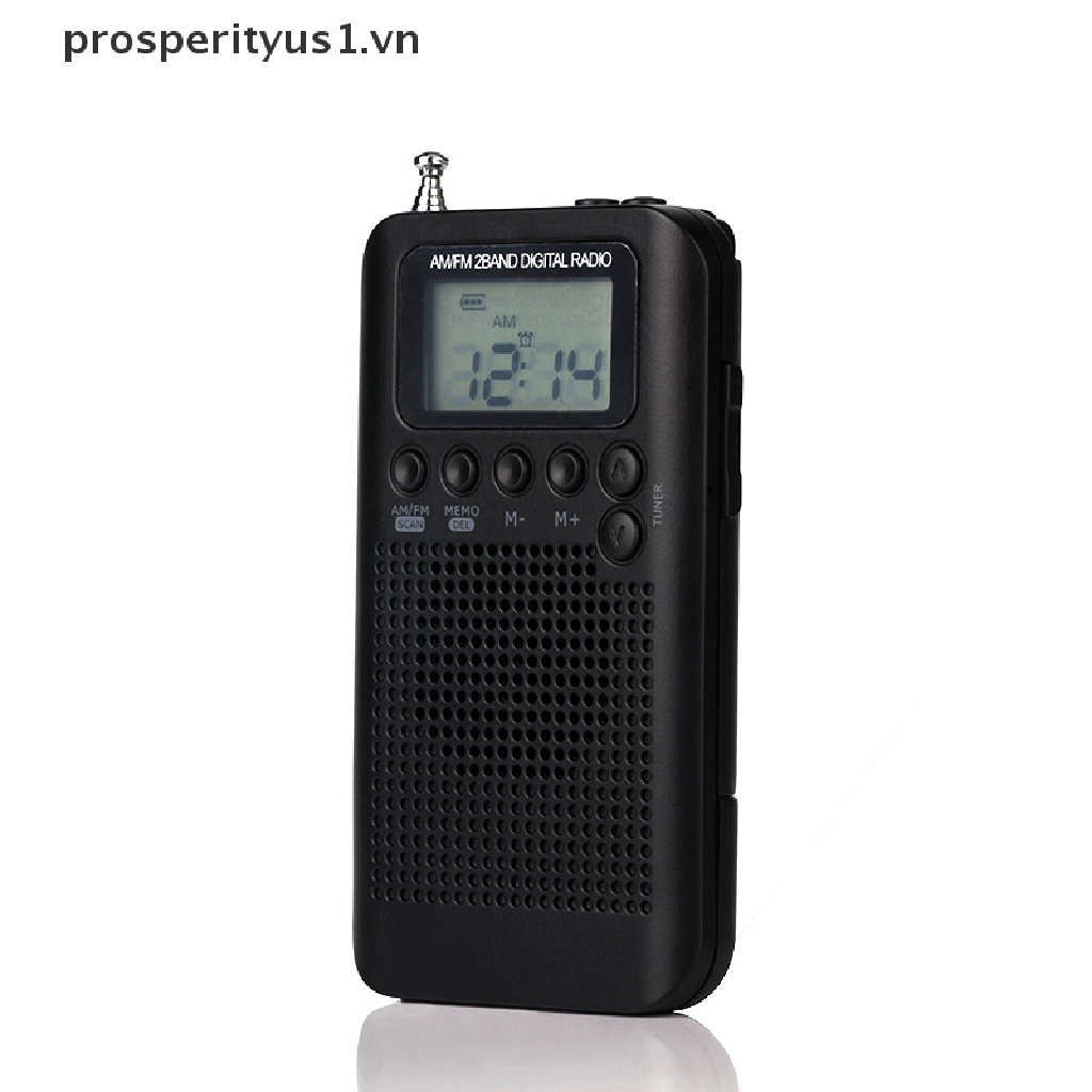 Radio AM / FM Mini Bỏ Túi Hiệu prosperityus1 Kỹ Thuật Số Kèm Tai Nghe
