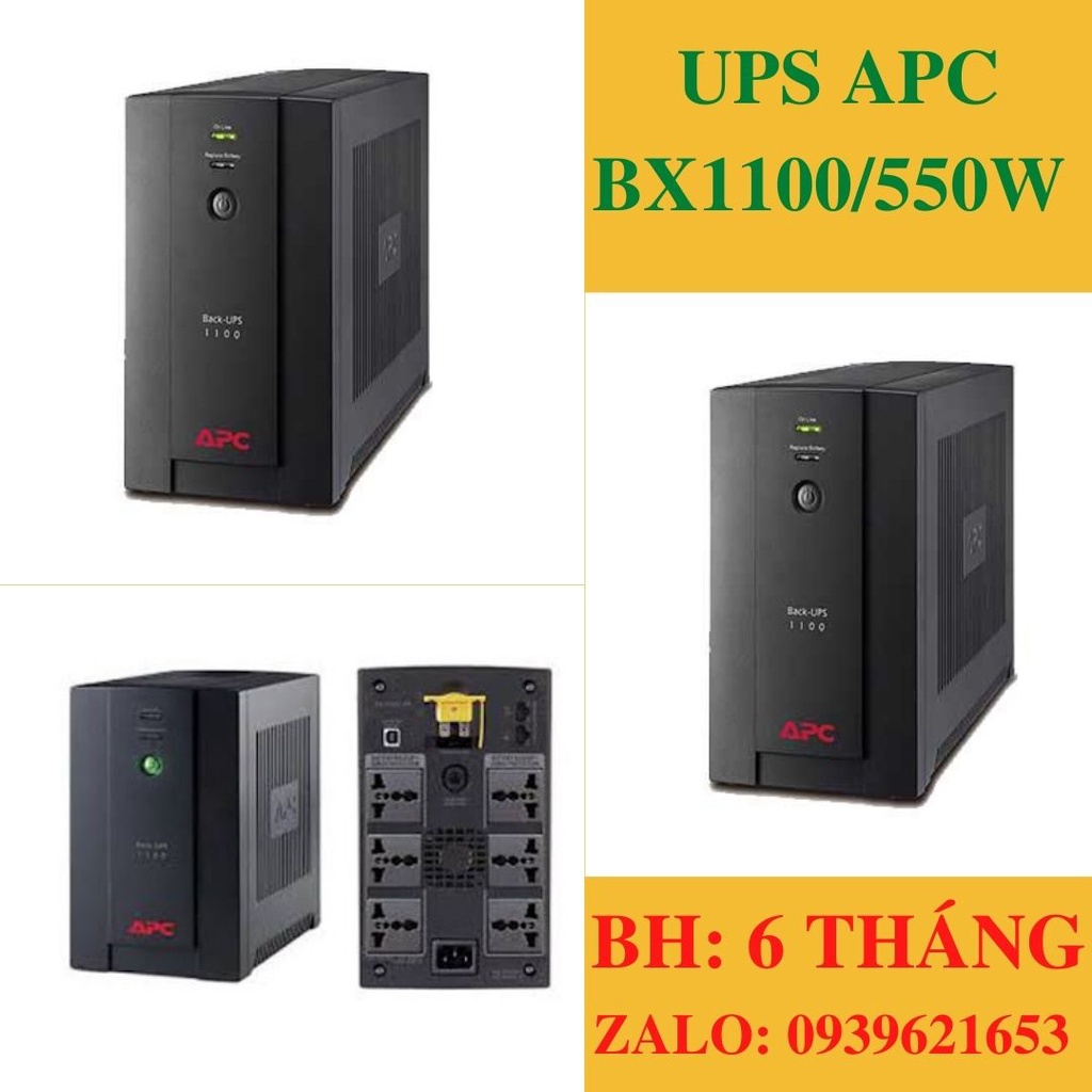 Bộ lưu điện BX1100LI-MS - UPS 1100VA/550W (có accu - BH: 12 tháng)