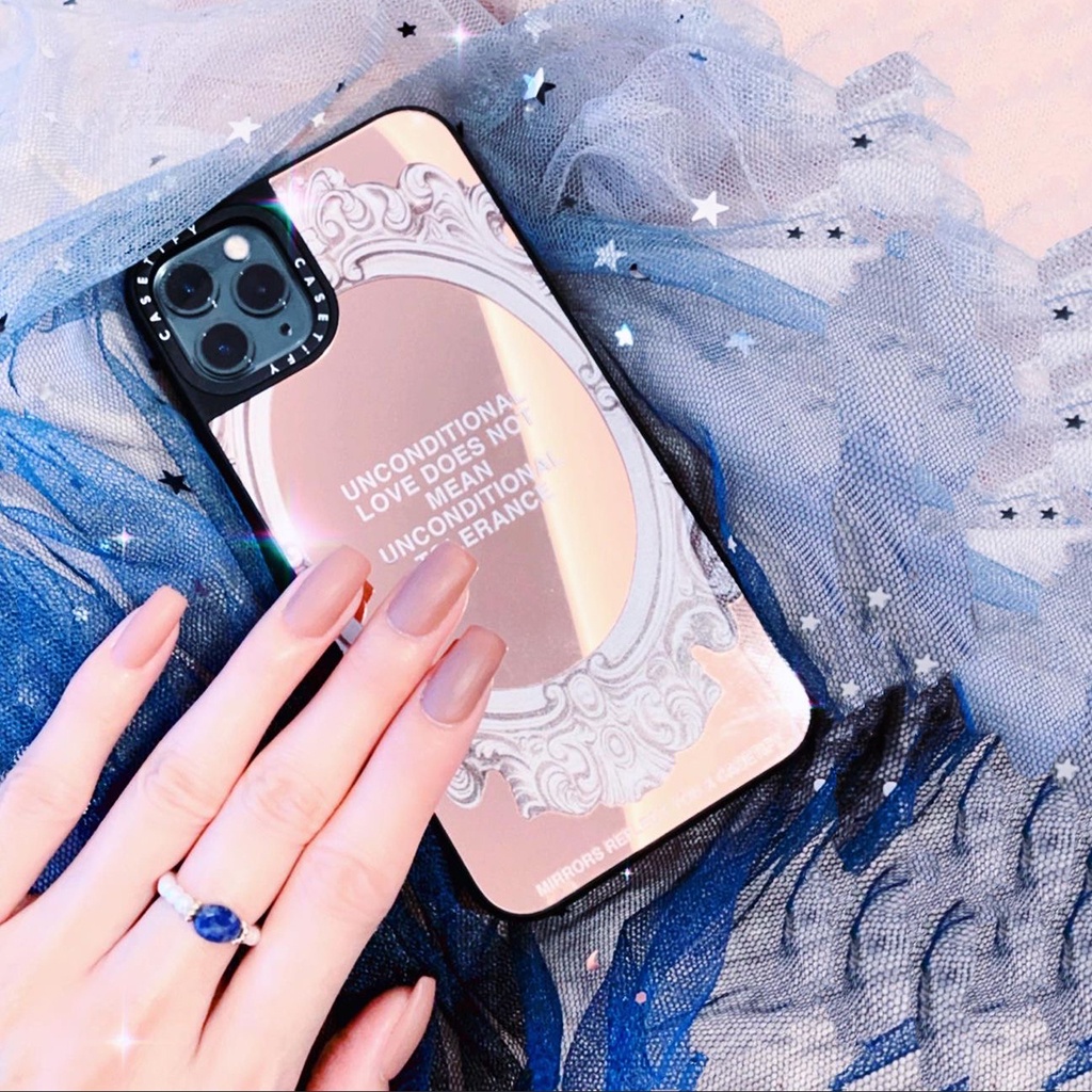 Ốp casetify iphone MIRRORS REFLECT YOU ốp gương chống sốc in theo yêu cầu ip 8plus/x/xr/xs/11/12/13/pro/max/plus/promax