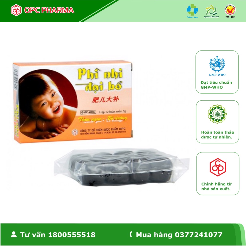 PHÌ NHI ĐẠI BỔ OPC - Bồi bổ cơ thể, tốt cho trẻ suy dinh dưỡng,.. - Hàng chính hãng OPC