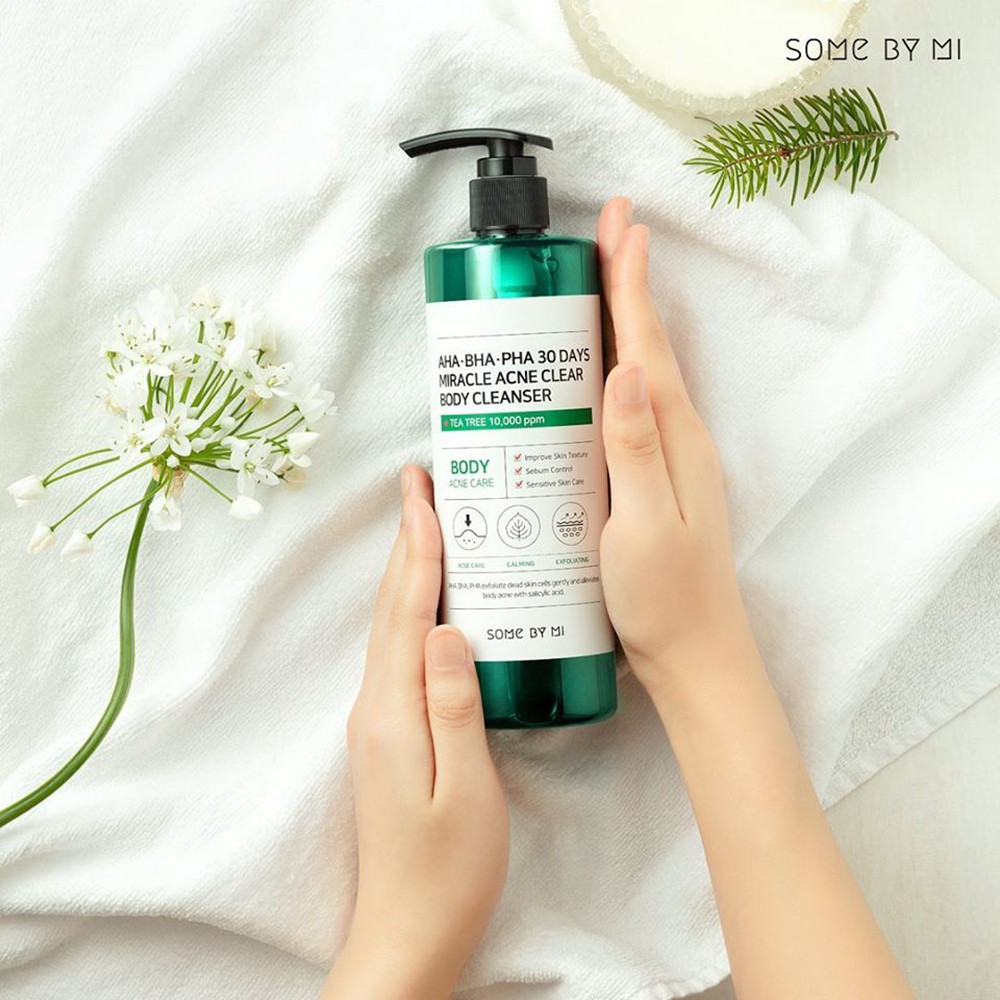 [Mã FMCGWSTK5 giảm 8% đơn 250k] Sữa Tắm Some By Mi AHA BHA PHA 30 Days Miracle Acne Body Cleanser Giảm Mụn Lưng 400g