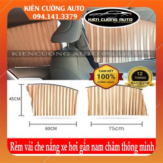 [Giá 1 Bộ 4 Cửa] Rèm vải che nắng xe hơi gắn nam châm thông minh