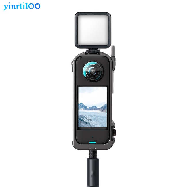 Khung Mở Rộng Bảo Vệ Máy Ảnh Chính Xác Yinrti100 Bằng Hợp Kim Nhôm Cho Insta360 X3