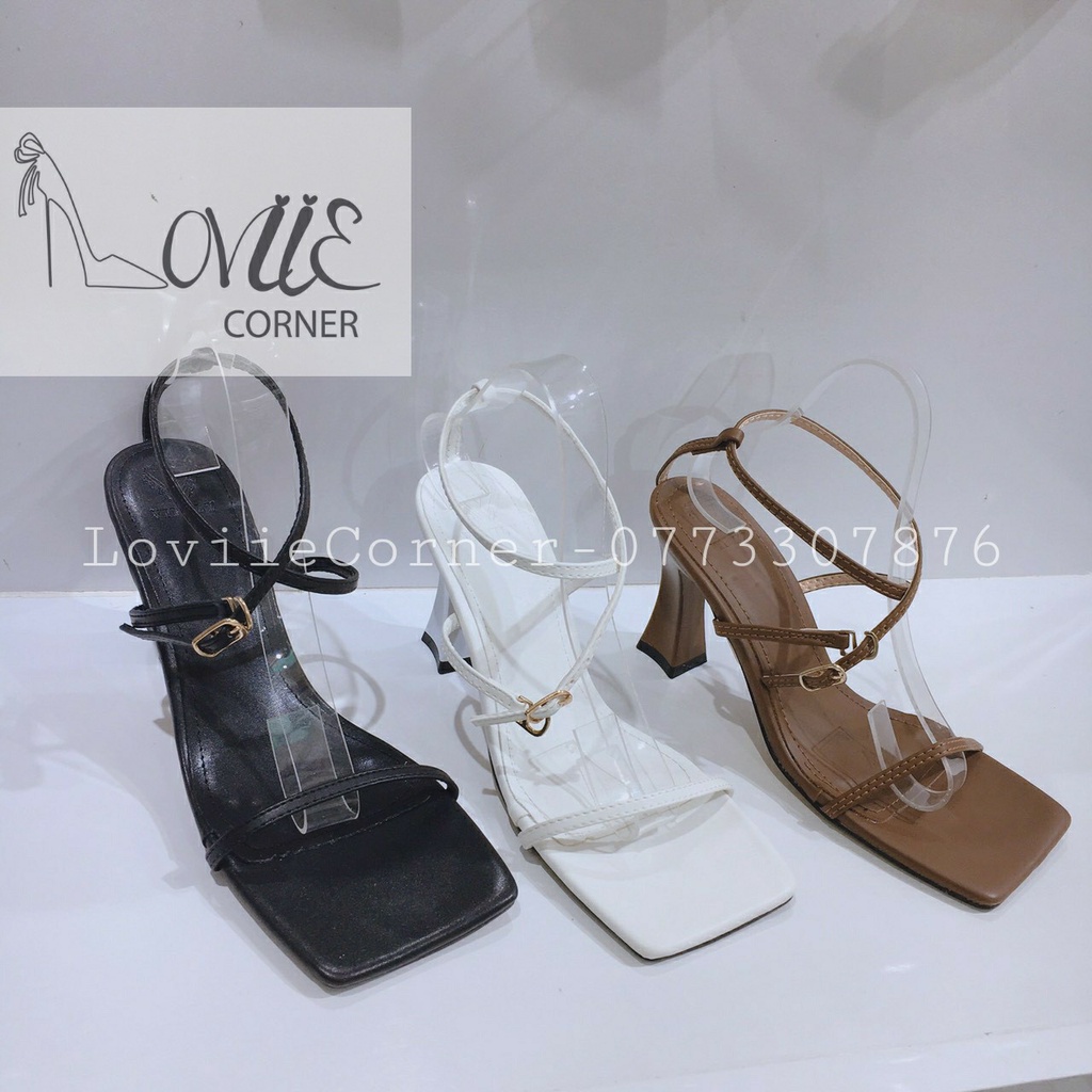 GIÀY CAO GÓT NỮ LOVIIECORNER - GIÀY NỮ 9 PHÂN - SANDAL CAO GÓT DÂY MÃNH - G220109