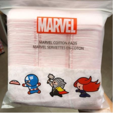 Gói 180 miếng bông tẩy trang Marvel Miniso Nhật Bản