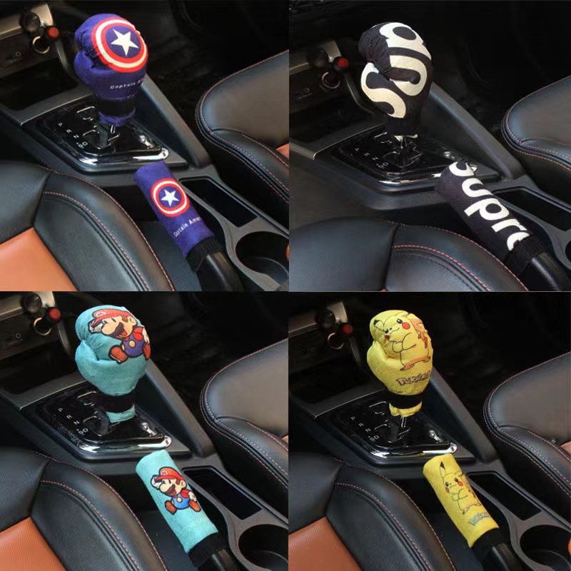 Dễ Thương Phụ Kiện Vải Bọc Cần Số Xe Hơi Hình Dấu Chân Mèo Đáng Yêu Dành Cho honda mazda toyota nissan hyundai kia benz bmw